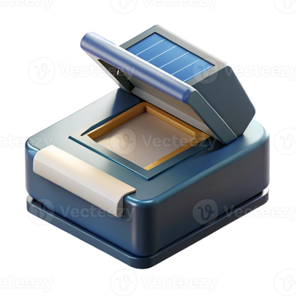 extraordinary classic Scanner with Document Feeder Top View Isolated Cutout authentic png