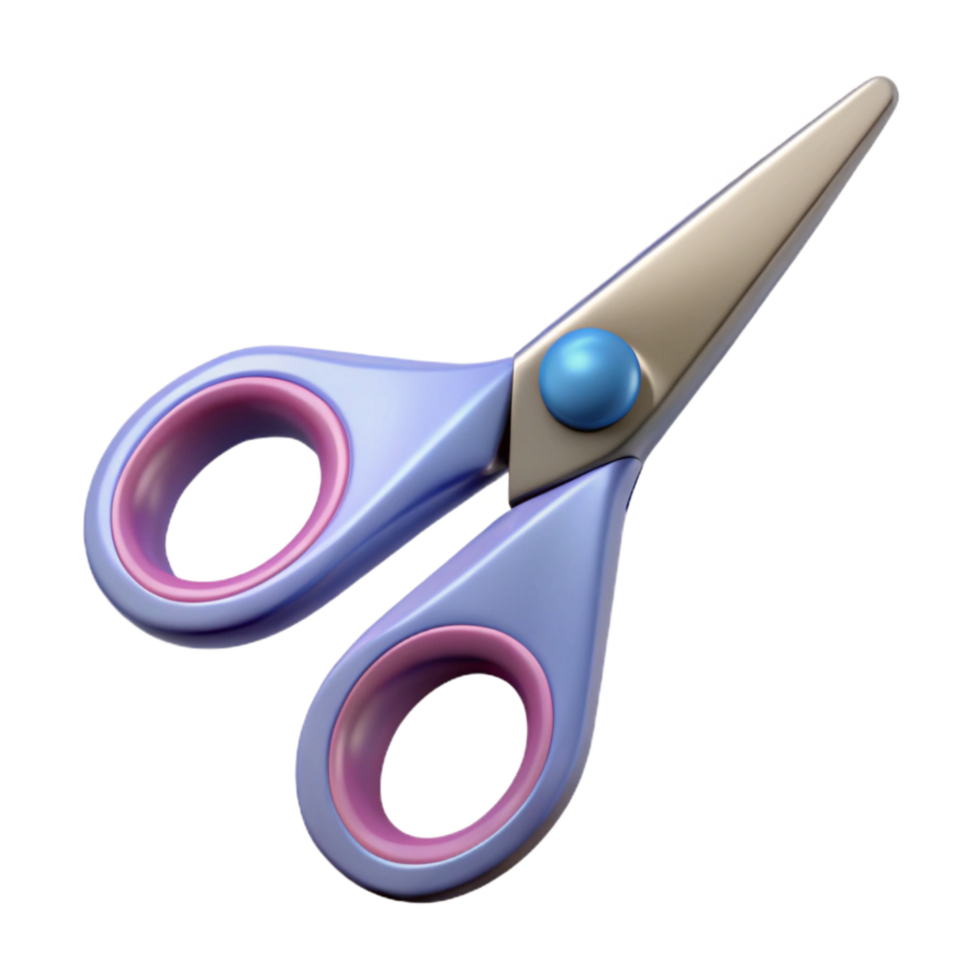 impressive abstract Scissors Angled View Isolated authentic png