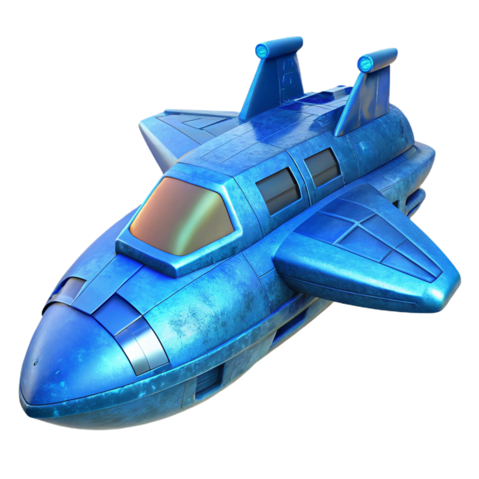 stunning creative Sci Fi Spaceship Side View Cutout high resolution png