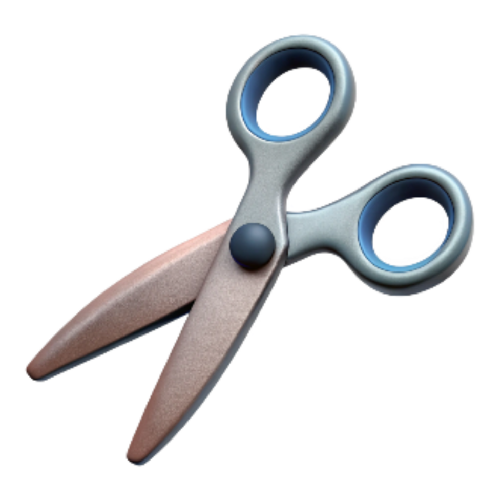 serene vintage Scissors Sharp Blades Isolated authentic png