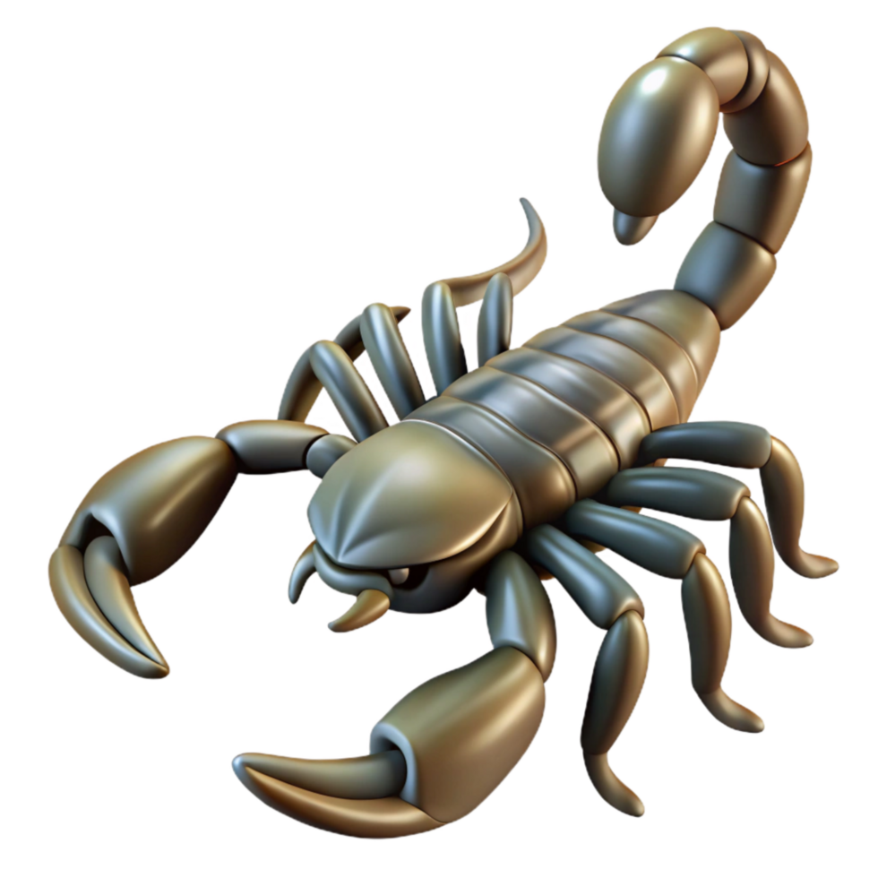 impressive creative Scorpion Transparent Background with Curved Tail authentic png