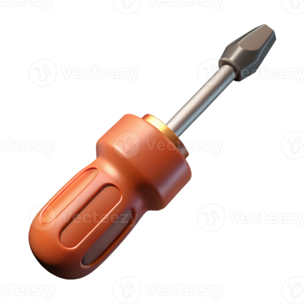 impressive creative Screwdriver Side View Isolated Element authentic png