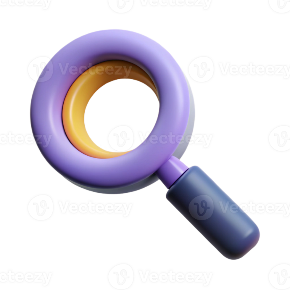 serene vintage Search Icon Magnifying Glass Isolated Element original png
