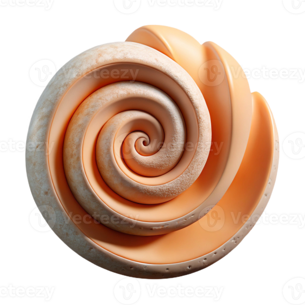 dramatic vintage Seashell Spiral Shape Cutout Element exclusive png