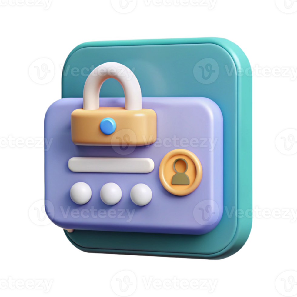 magnificent artistic Secure Login Screen with Username and Password Isolated Element exclusive png
