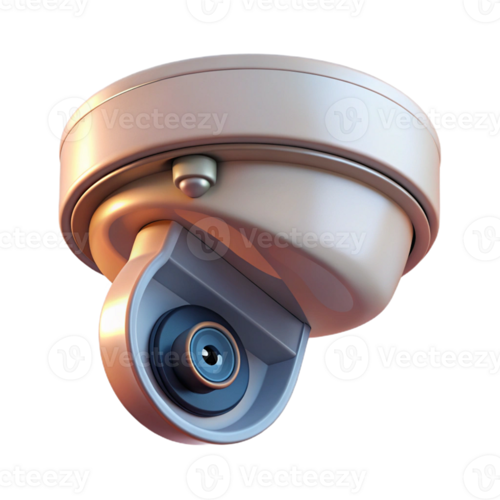extraordinary creative Security Camera Ceiling Mounted Angled View Transparent Background authentic png