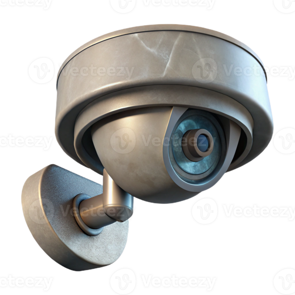 magnificent minimalist Security Camera Ceiling Mounted Angled View Transparent Background genuine png
