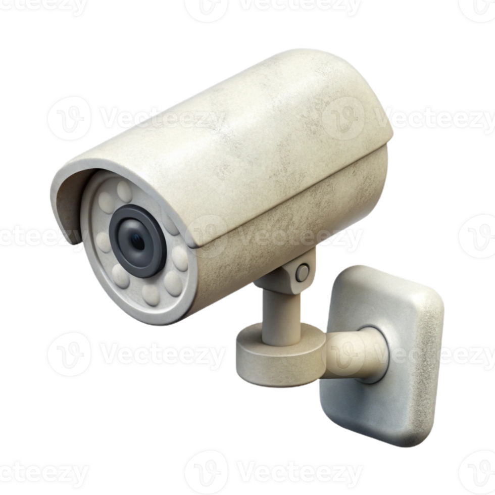 elegant contemporary Security Camera Ptz Design White Isolated Cutout detailed png