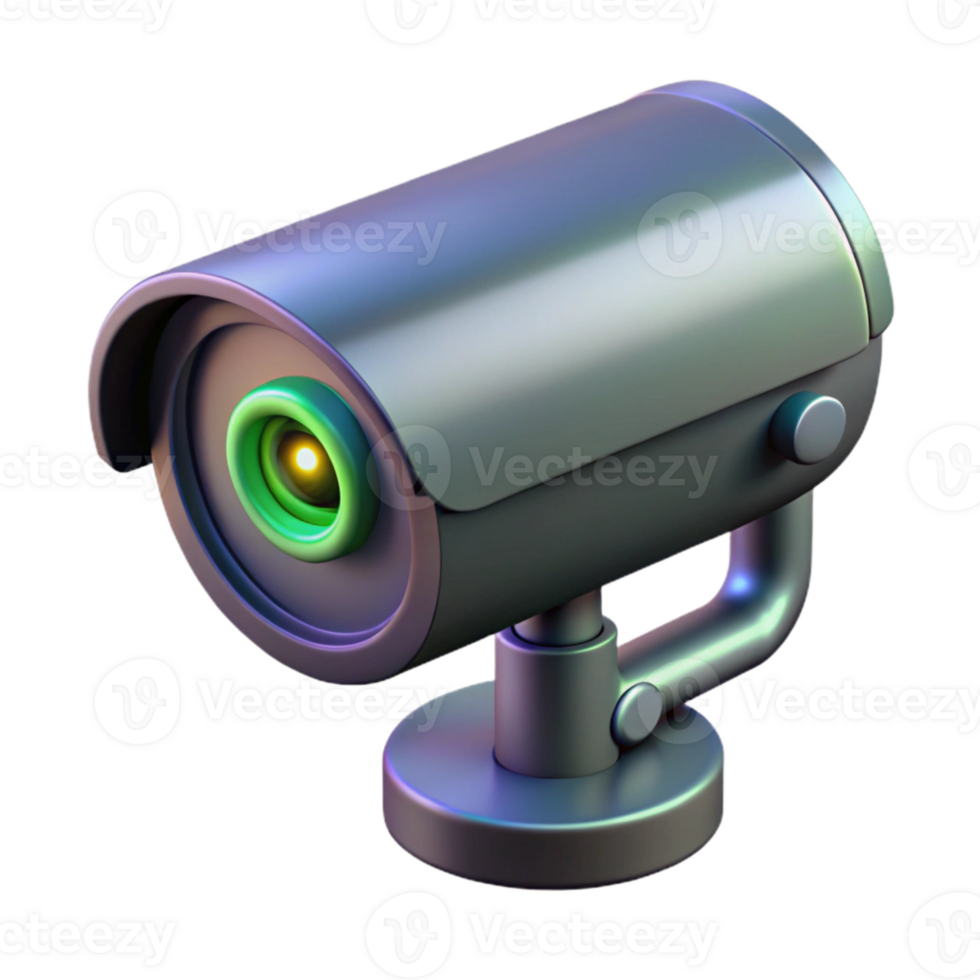 impressive contemporary Security Camera with Night Vision Transparent Background authentic png