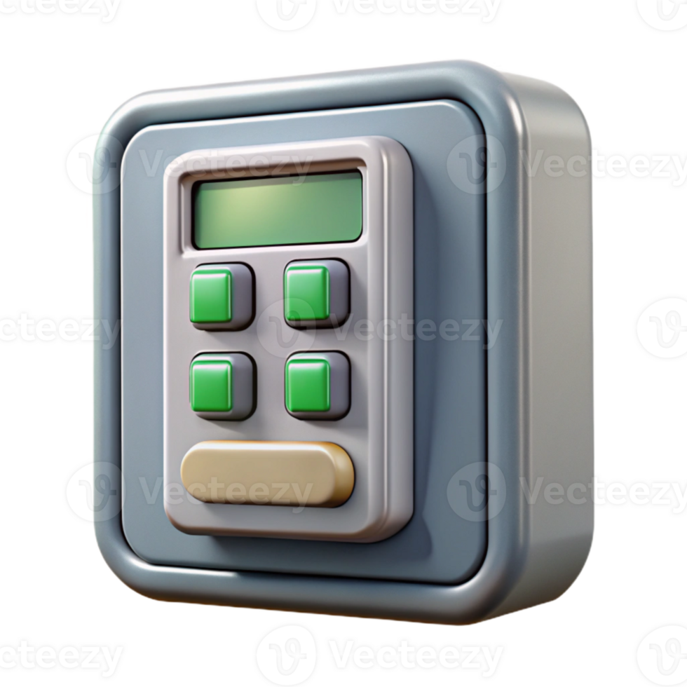 vibrant vintage Security System Panel Keypad Buttons Isolated high quality png