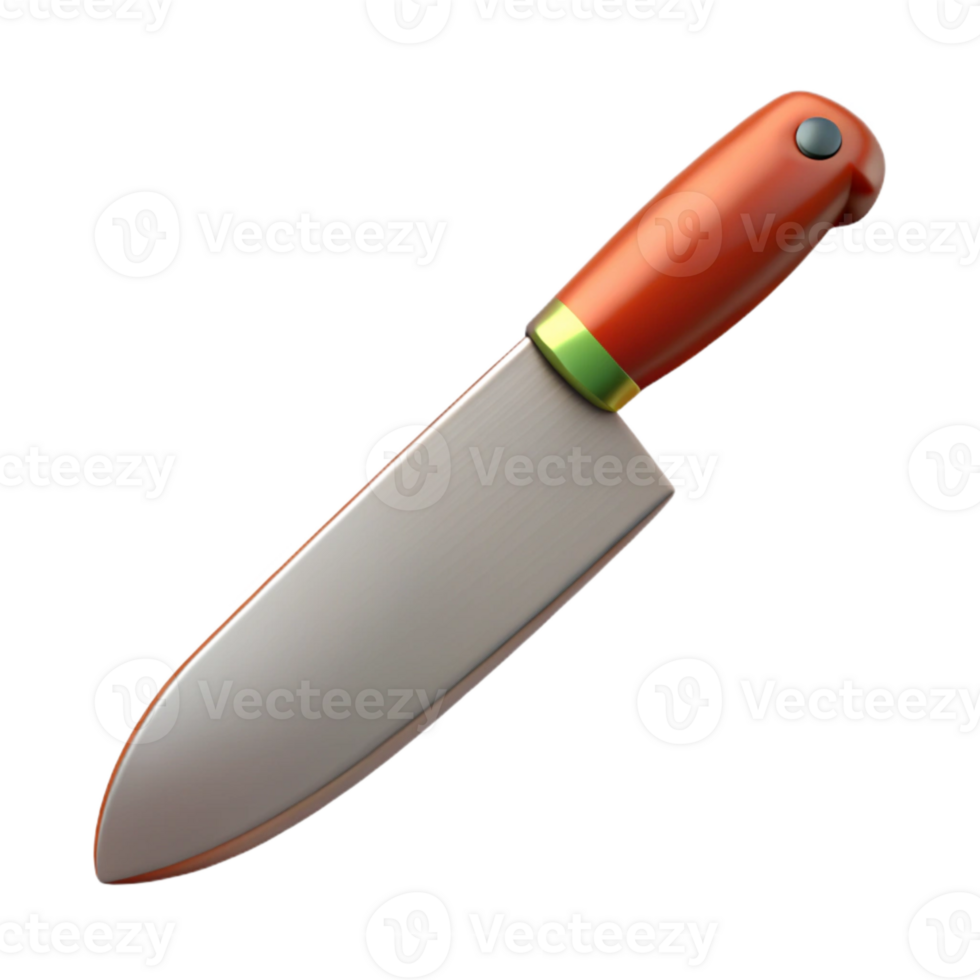 impressive rustic Sharp Kitchen Knife Cutout Isolated premium png