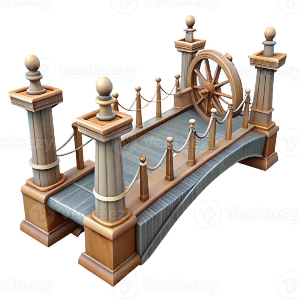 magnificent classic Ship Bridge Transparent Background detailed png