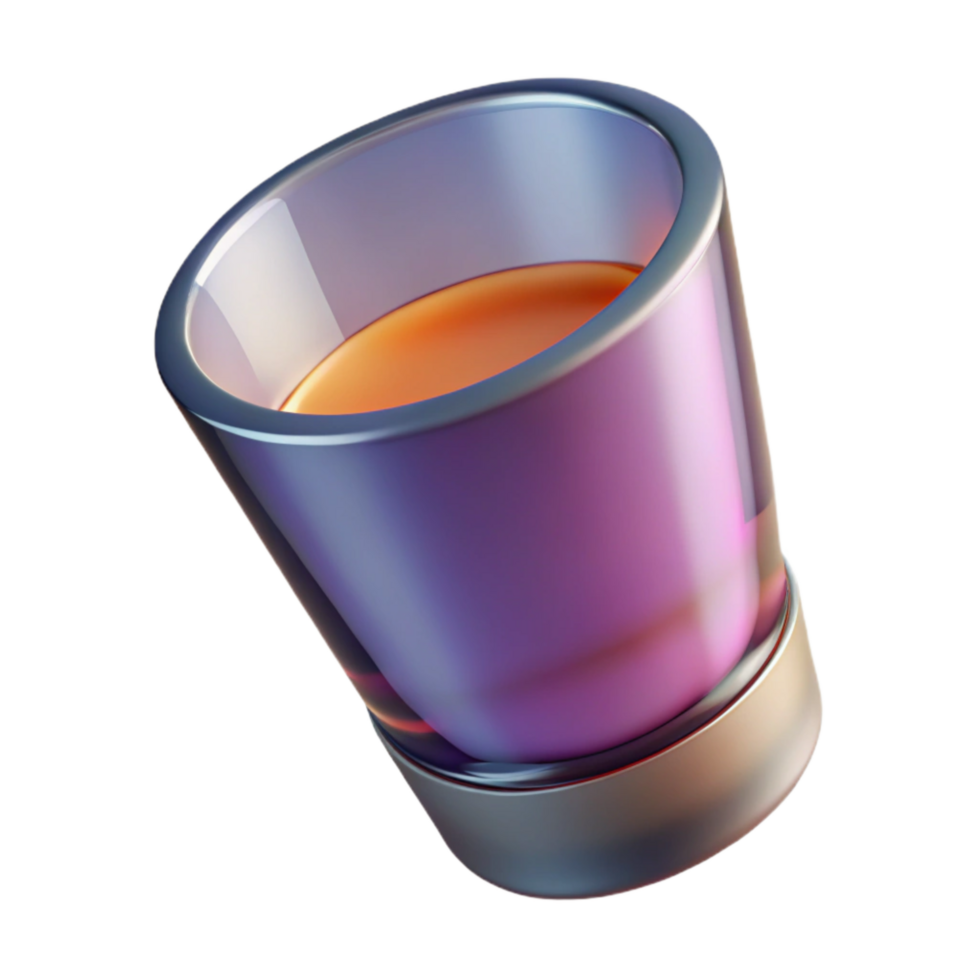 serene traditional Shot Glass Isolated on Transparent Background genuine png