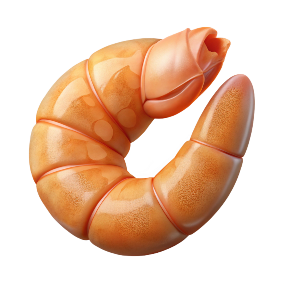impressive abstract Shrimp Cooked Peeled Isolated premium png