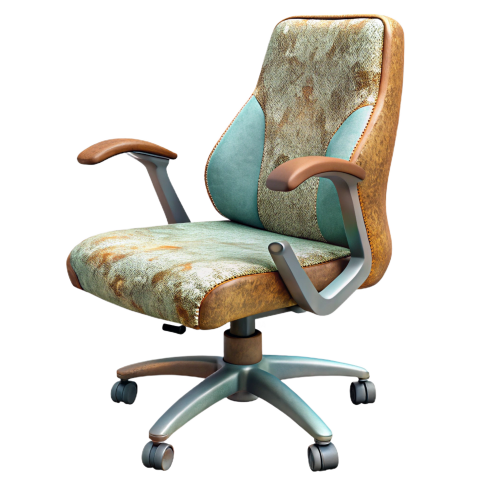 stunning contemporary Side View Office Chair with Ergonomic Design Cutout high resolution png