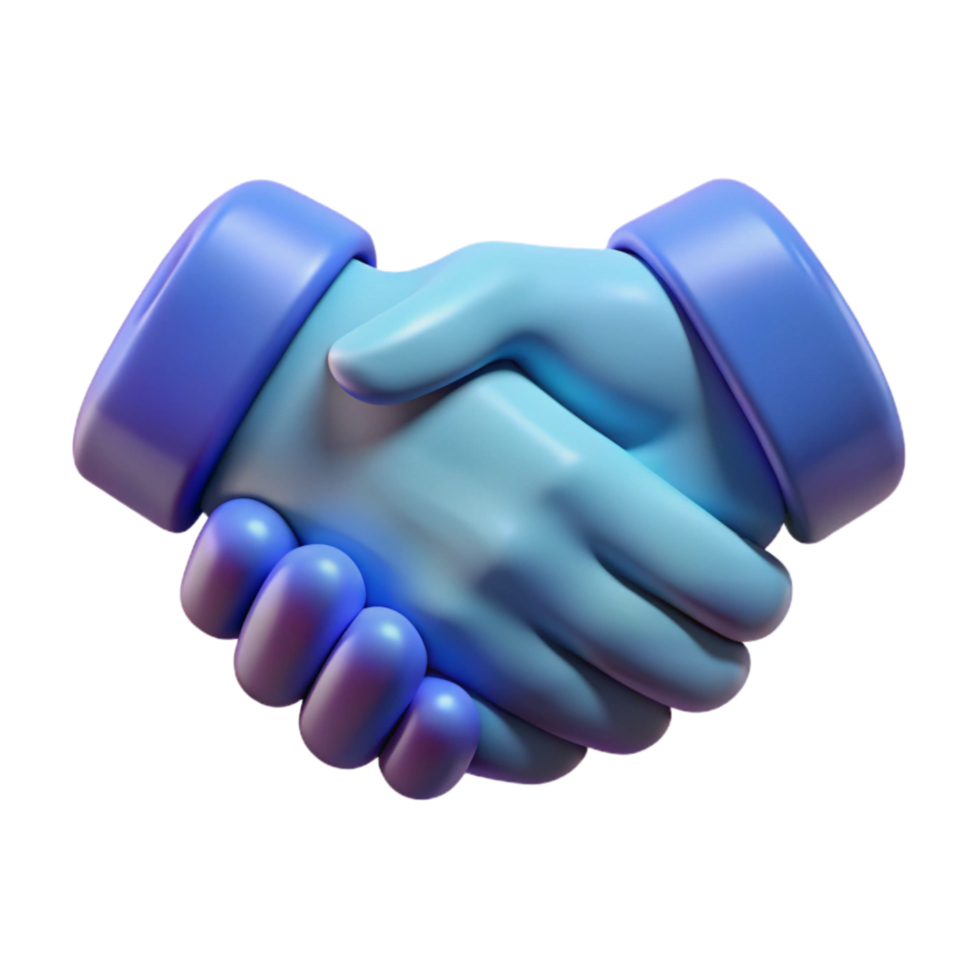 impressive abstract Silhouette of Handshake on Agreement Transparent Background genuine png