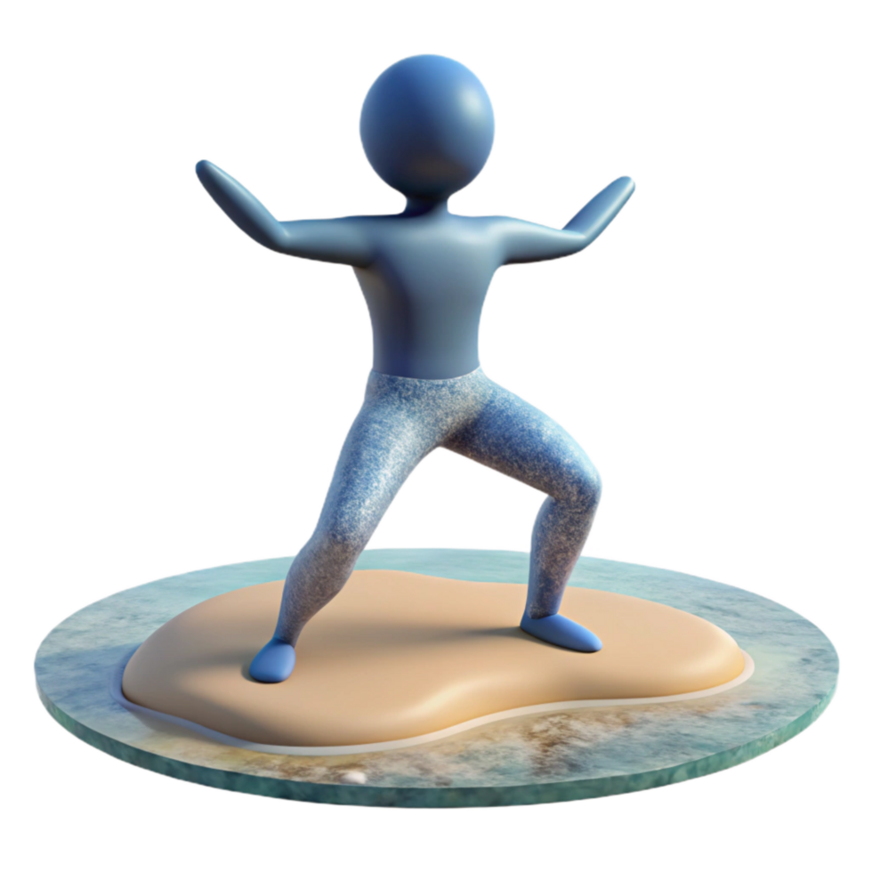 dramatic abstract Silhouette of Person Doing Yoga Cutout Element original png