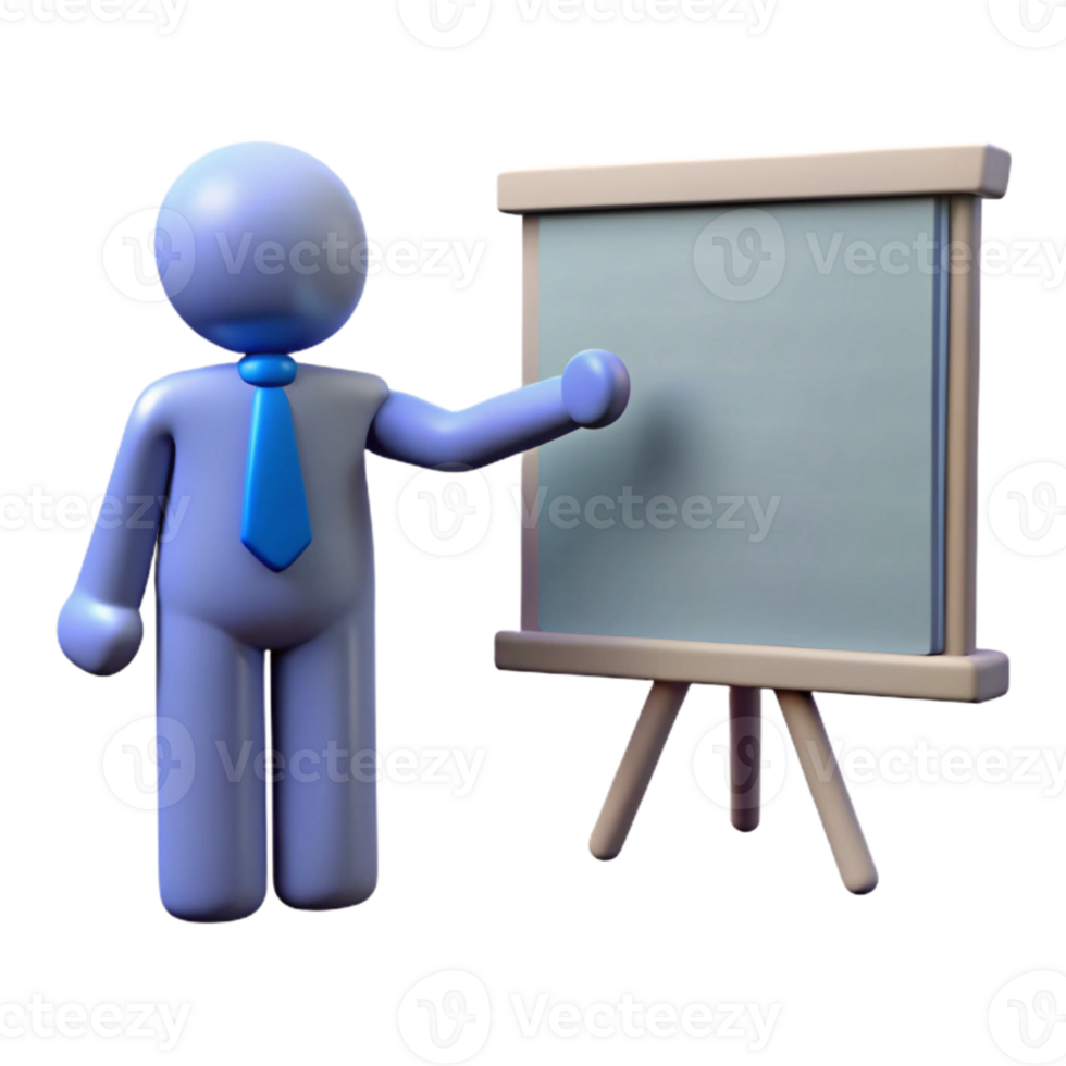 elegant artistic Silhouette of Person Giving Presentation Cutout high resolution png