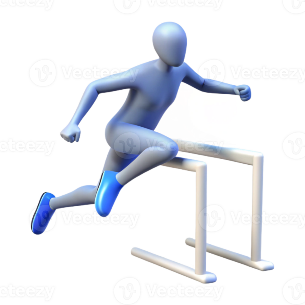 dramatic traditional Silhouette of Person Jumping Cutout Element original png