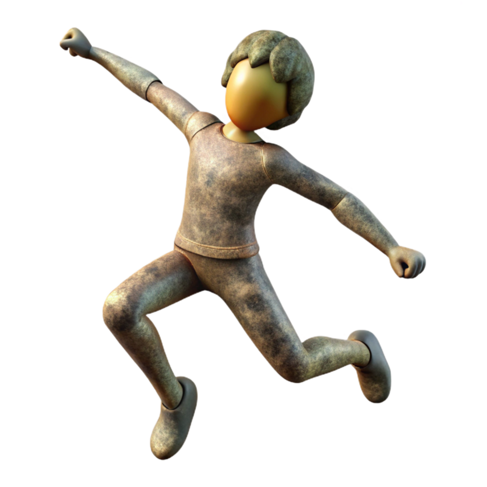 stunning traditional Silhouette of Person Jumping Cutout Element detailed png