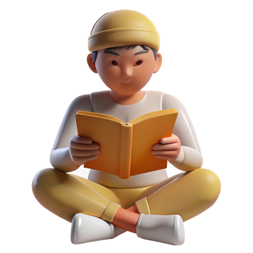 vibrant contemporary Silhouette of Person Reading Transparent Background exclusive png