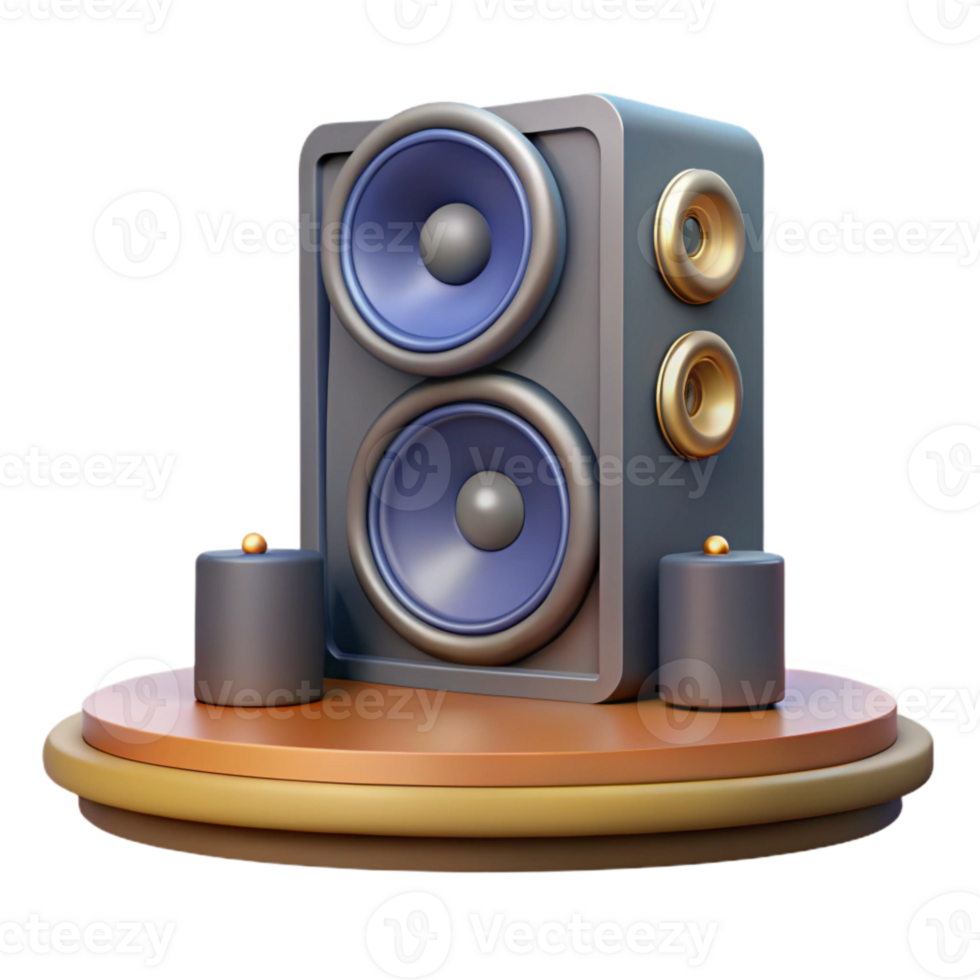 impressive classic Silhouette of Speaker on Stage Transparent premium png
