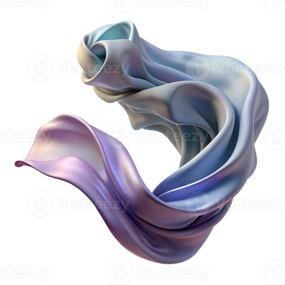 wonderful traditional Silk Scarf Flowing in Wind Transparent genuine png