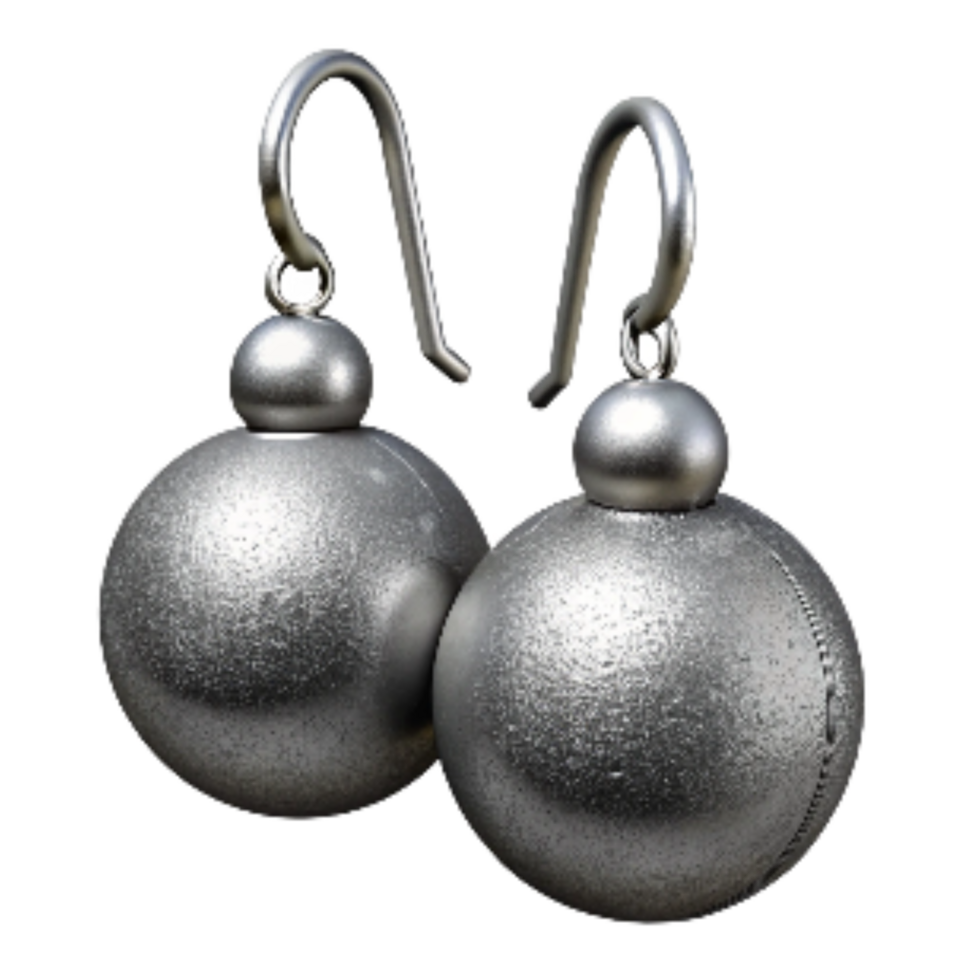 stunning rustic Silver Earrings with Dangle Design Cutout original png