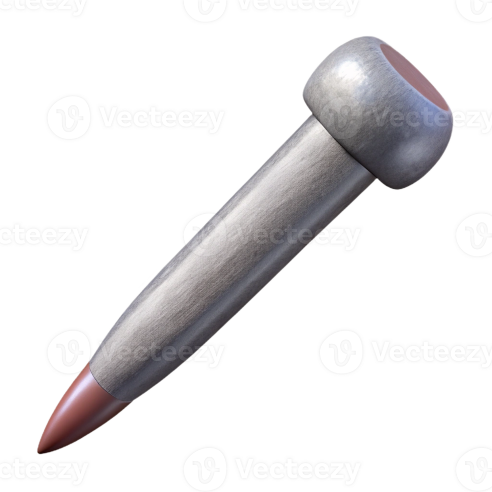 elegant contemporary Silver Manicure Stick Wooden Tip Isolated Cutout high resolution png
