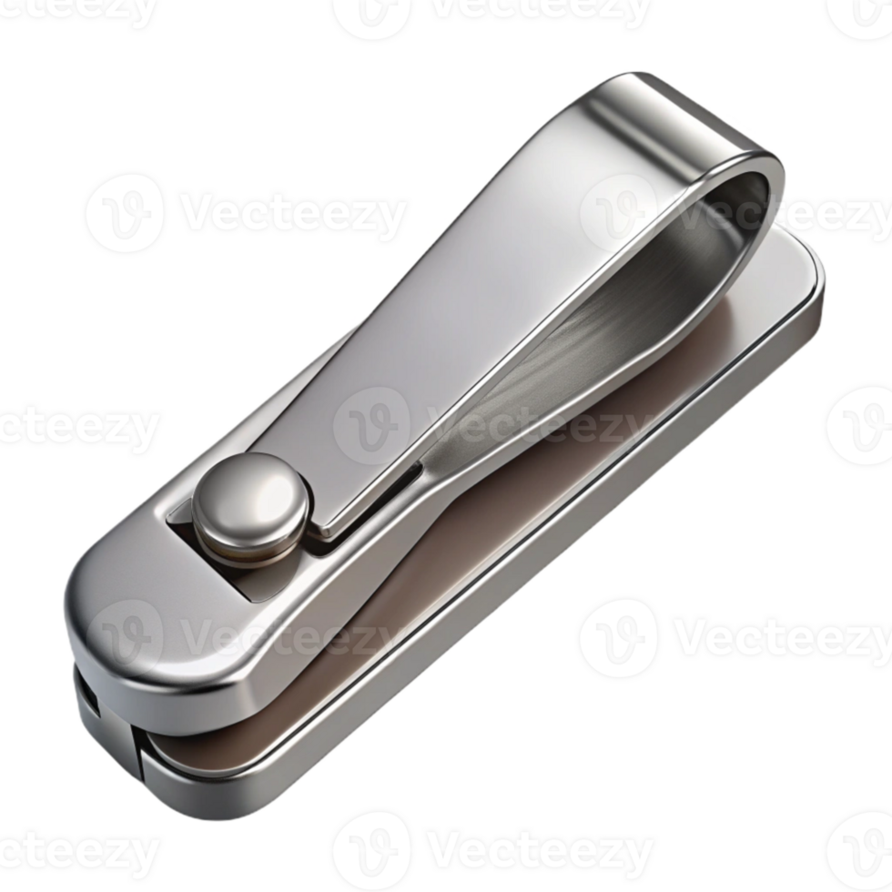 elegant contemporary Silver Nail Clippers Isolated on Transparent premium png