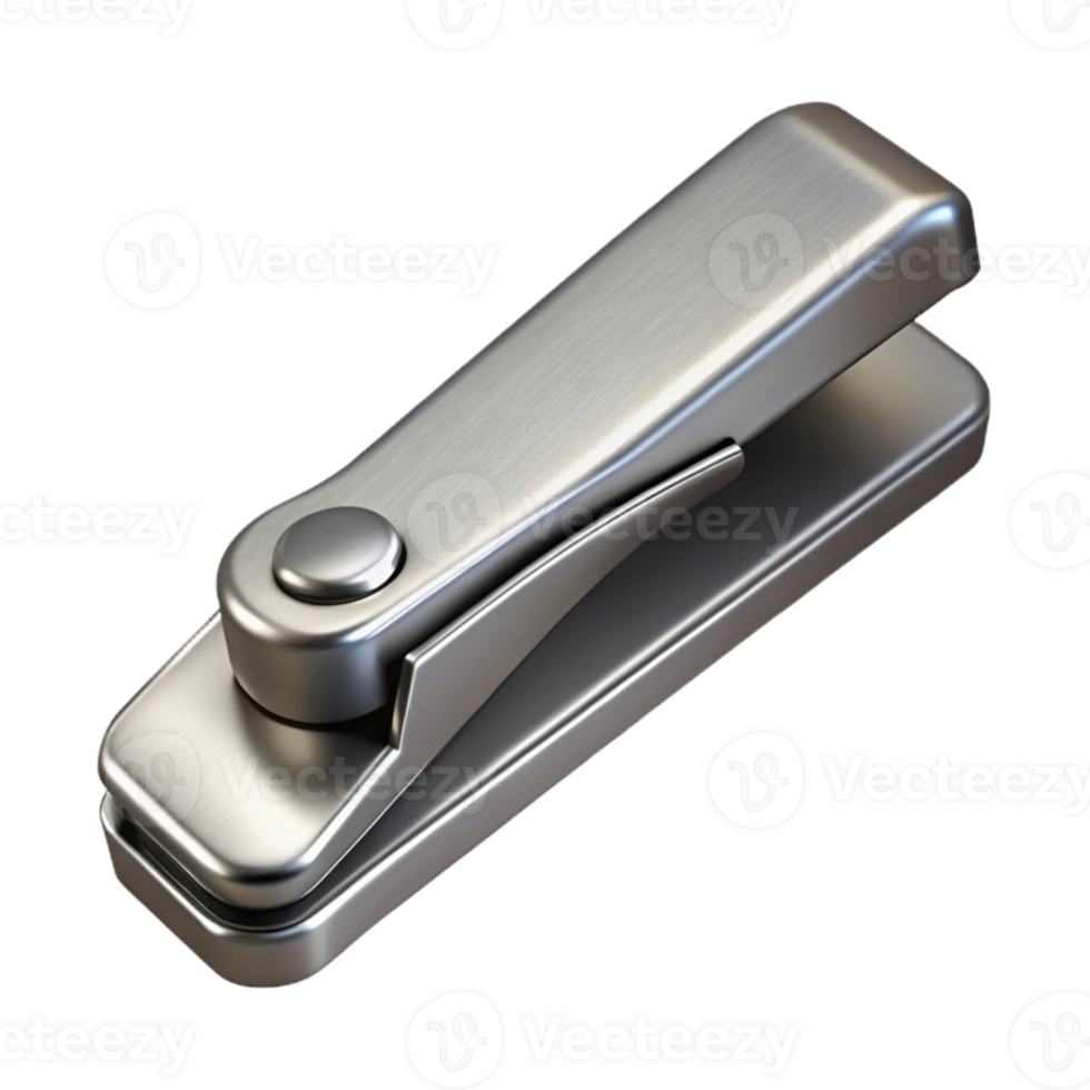 vibrant classic Silver Nail Clippers Isolated on Transparent genuine png