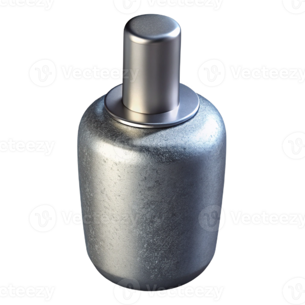 stunning traditional Silver Nail Polish Remover Bottle Isolated Element genuine png