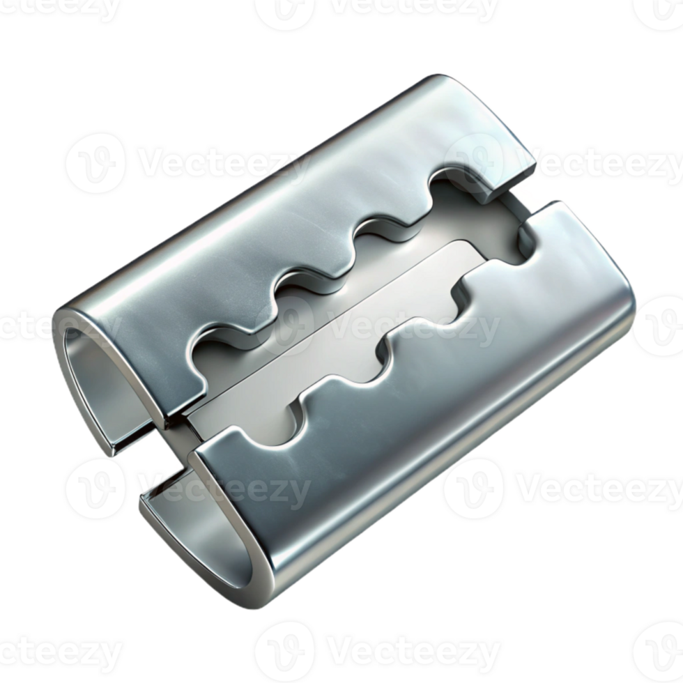 dramatic artistic Silver Razor Blade Close Up Transparent png