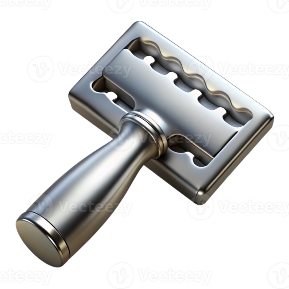 beautiful contemporary Silver Razor with Multiple Blades Cutout Image genuine png