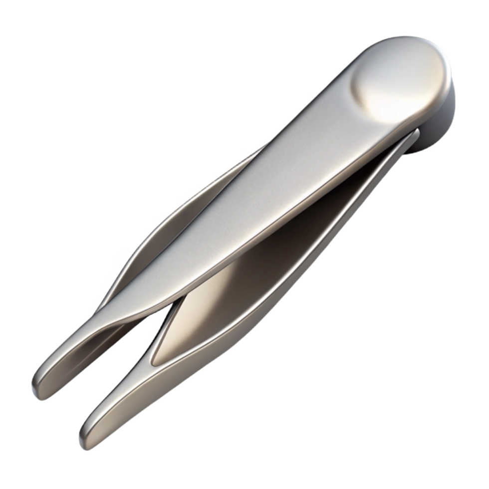 extraordinary minimalist Silver Tweezers Precision Tip Isolated Cutout premium png