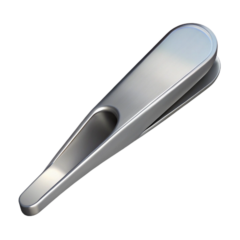 magnificent classic Silver Tweezers Slanted Tip Isolated Cutout premium png