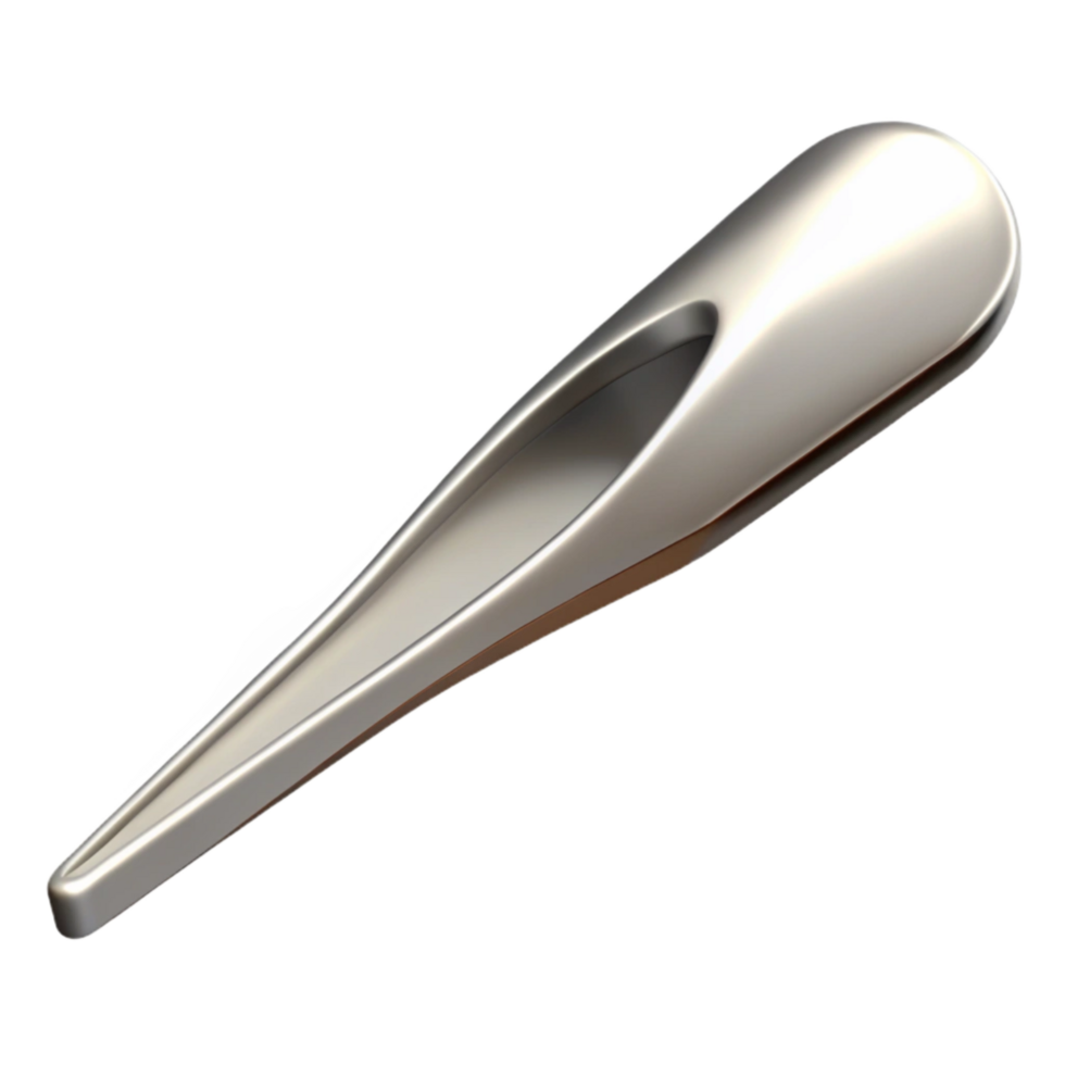 dramatic creative Silver Tweezers Slanted Tip Isolated Cutout premium png