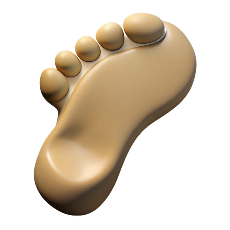 extraordinary vintage Single Footprint in Sand Isolated original png