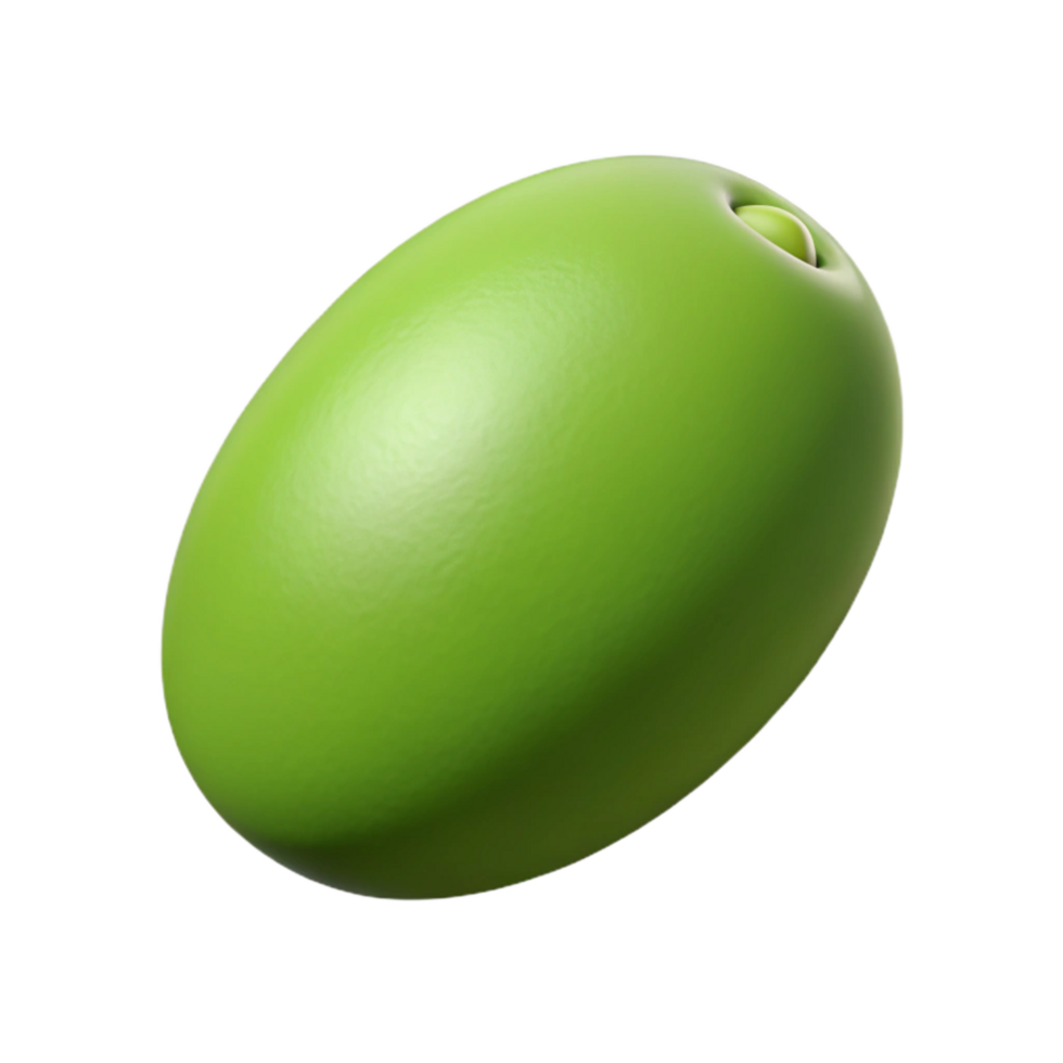stunning creative Single Green Olive Isolated Mediterranean Diet png