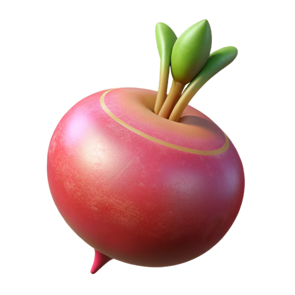 impressive traditional Single Radish Isolated Root Vegetable png