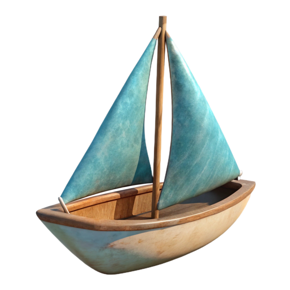 impressive creative Single Sailboat on Calm Water Isolated high quality png