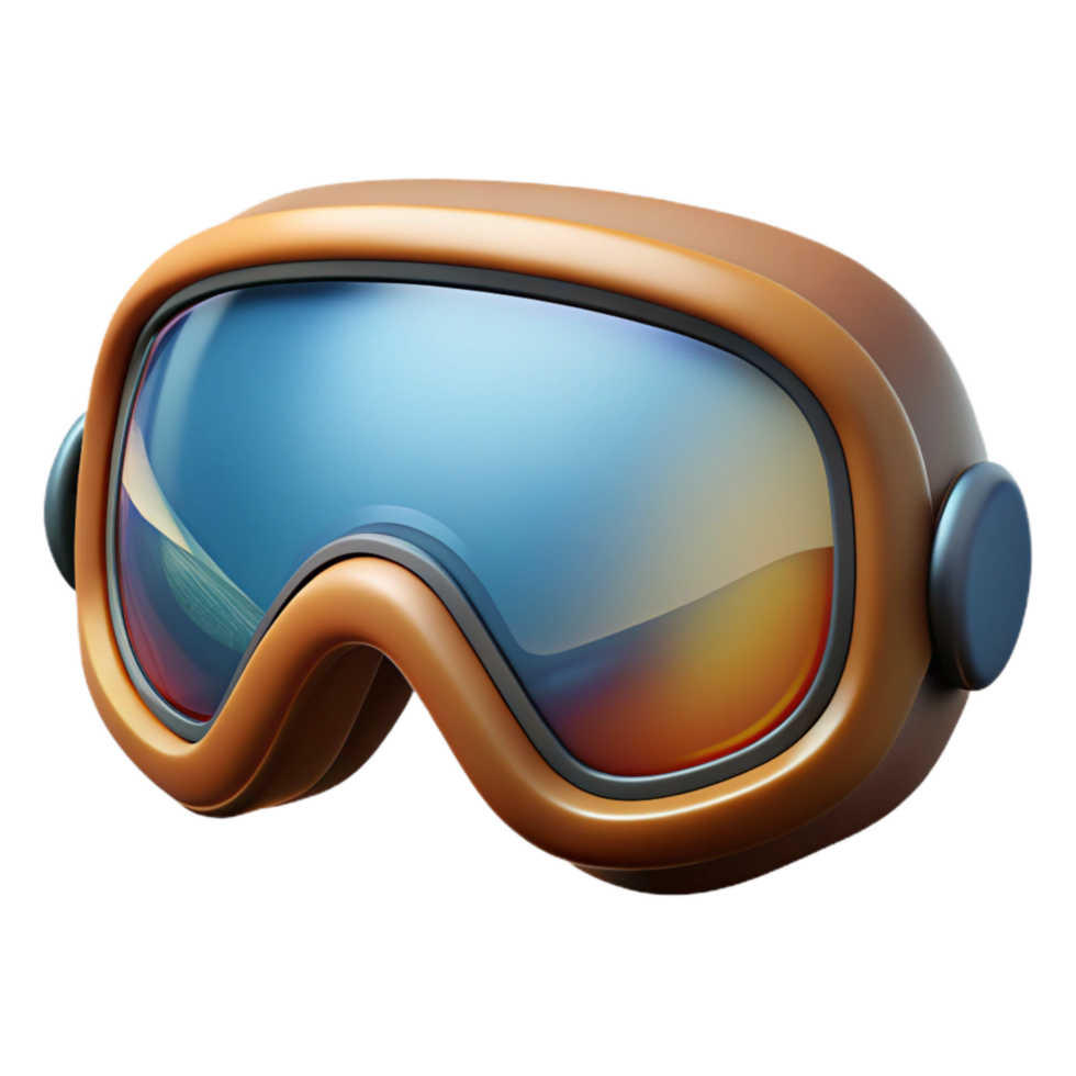 extraordinary abstract Ski Goggles Mirrored Lenses Transparent Cutout high resolution png