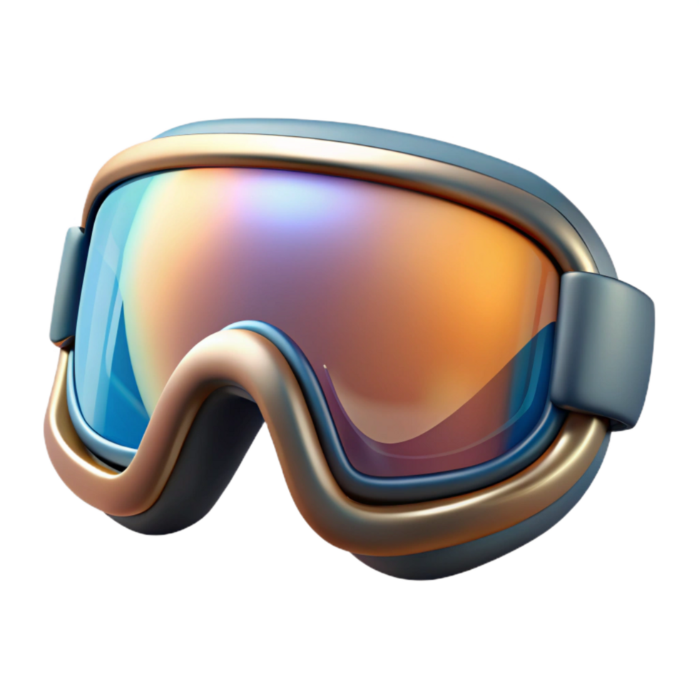 beautiful modern Ski Goggles Mirrored Lenses Transparent Cutout premium png