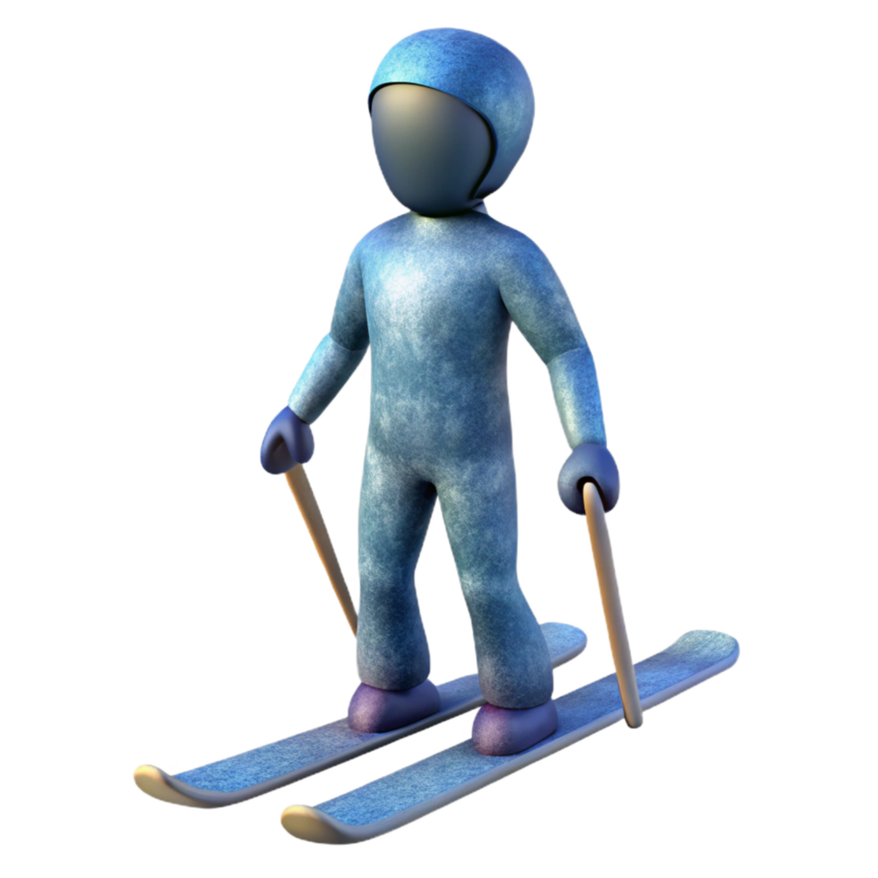 wonderful contemporary Skiing Person Silhouette Side View Cutout high resolution png