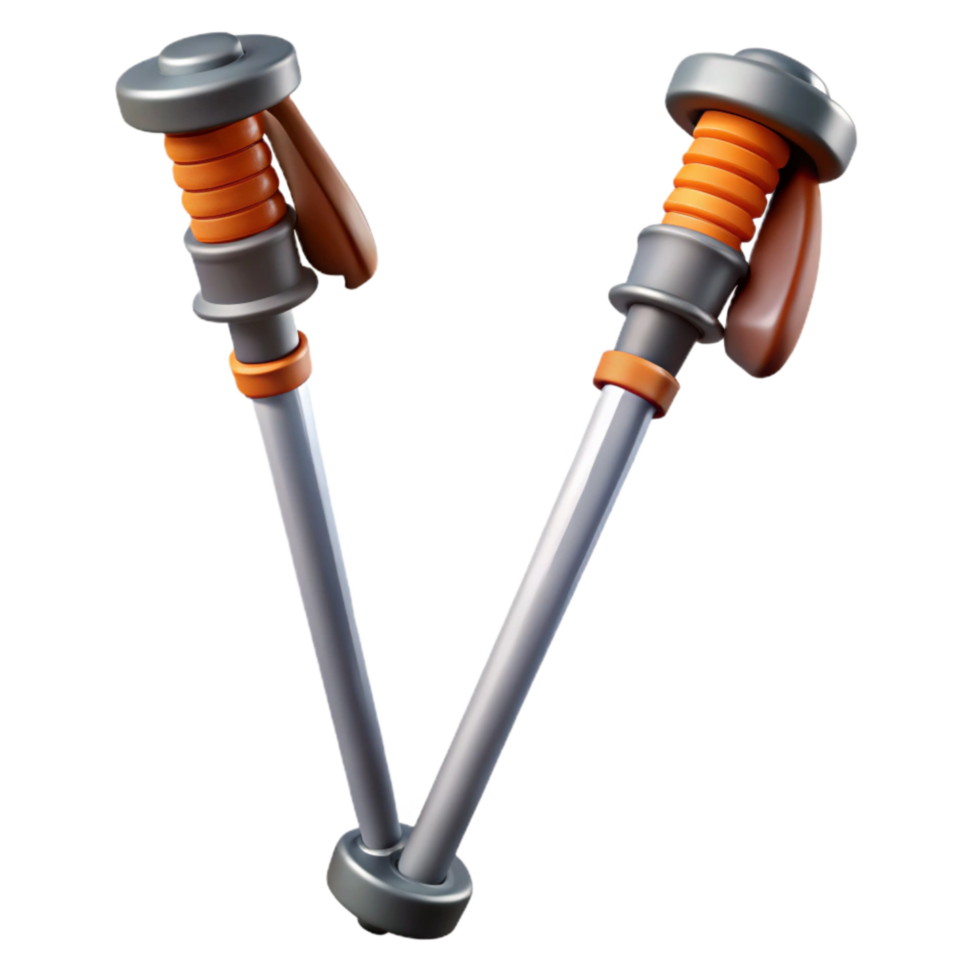 beautiful modern Ski Poles Aluminum Shafts Isolated Element high quality png