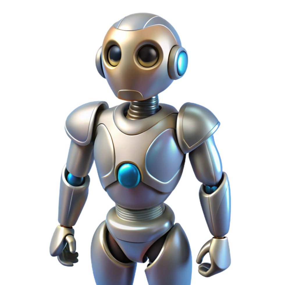 magnificent vintage Sleek Robot Body with Smooth Curves Isolated Element original png