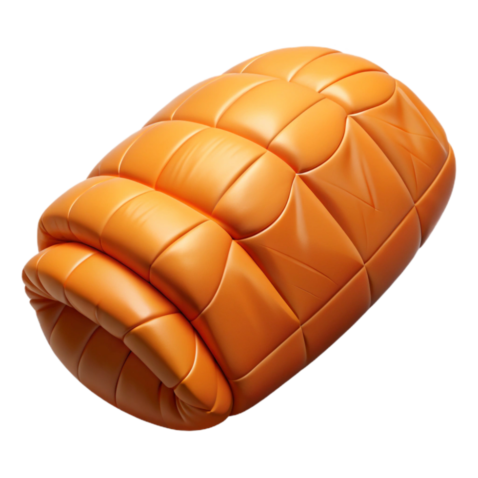 wonderful creative Sleeping Bag Orange with Transparent Background professional png