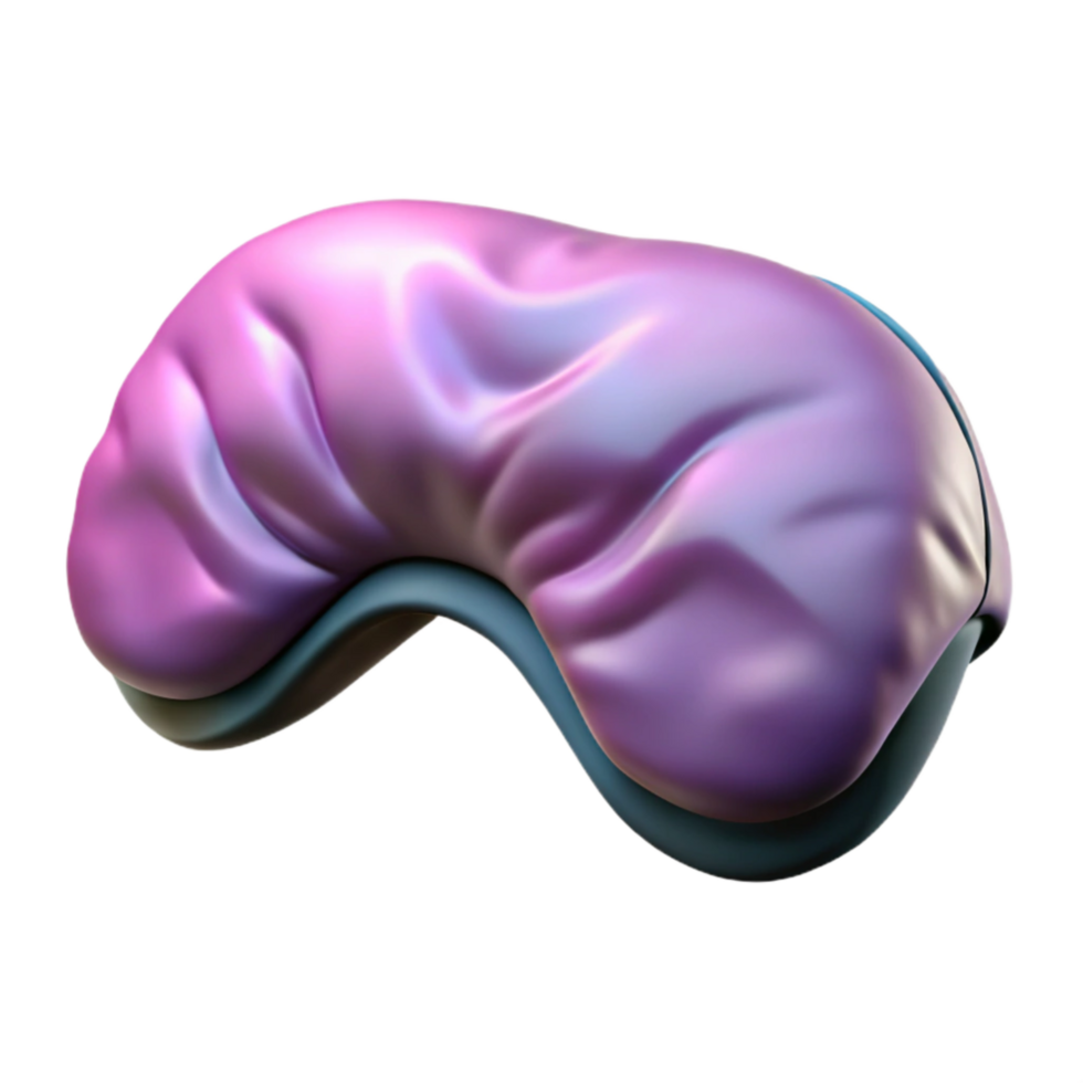 impressive abstract Sleeping Mask Cutout with Silk Texture high quality png
