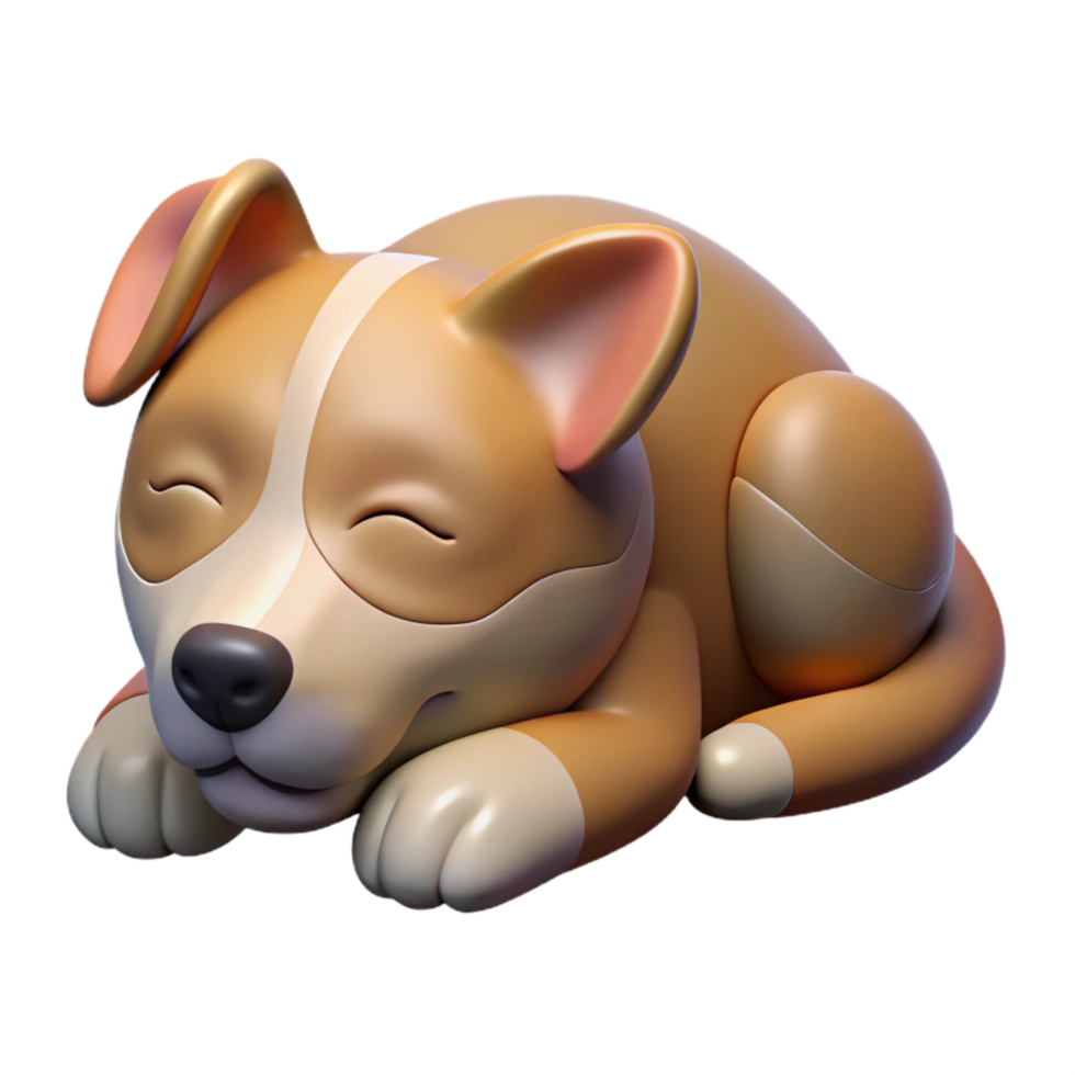stunning abstract Sleeping Dog Peaceful Snoring Cutout high resolution png