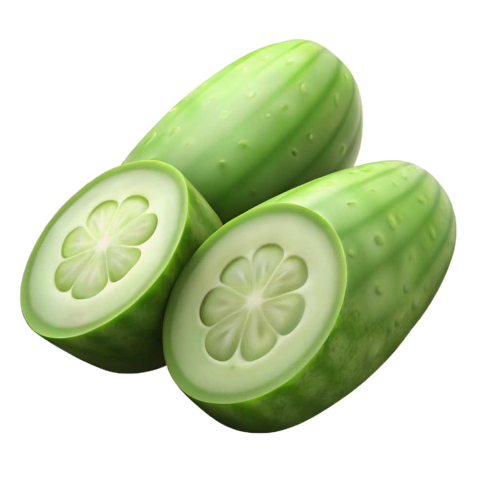 impressive traditional Sliced Cucumber Isolated Refreshing Vegetable professional png